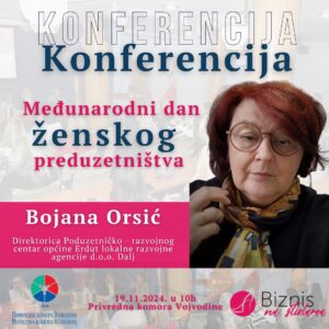 Konferencija Međunarodni dan ženskog poduzetništva 19. studeni